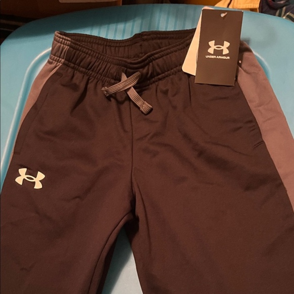 Under Armour Kids Black and Gray Joggers